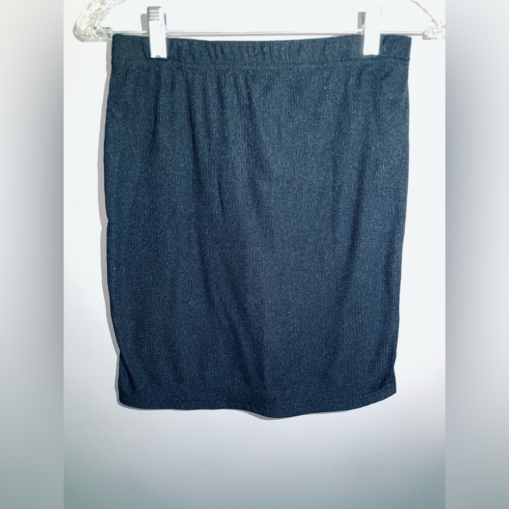 Black Pencil Mini Skirt